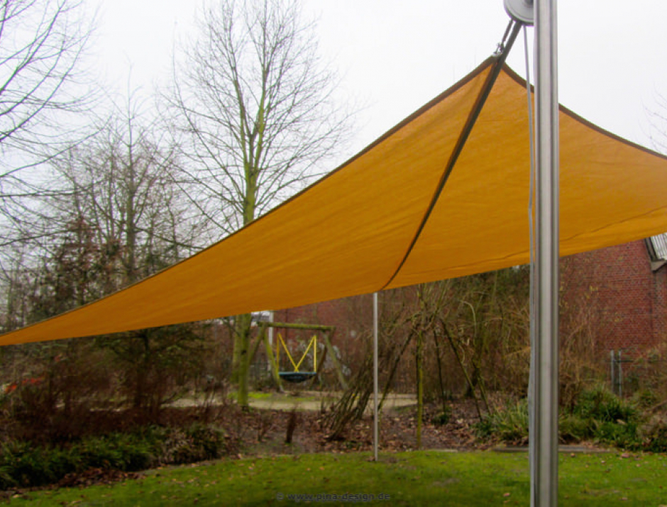 Münster Kita  - Sonnensegel für Spielfläche