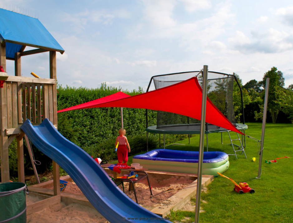 Sonnensegel über Sandkasten in Papenburg