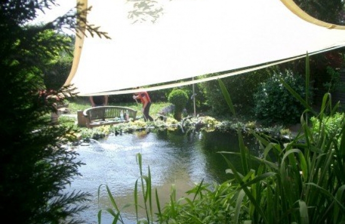 Ahlen – Sonnensegel Koiteich