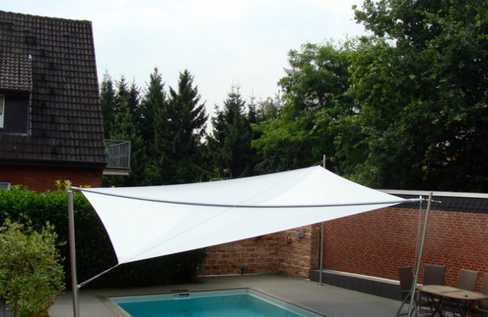 Dülmen Sonnensegel über Pool