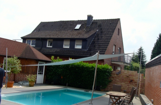 Dülmen Sonnensegel über Pool