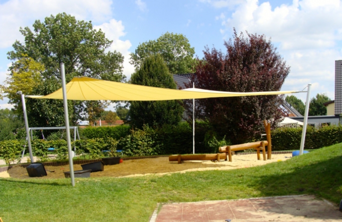 Drensteinfurt - freistehendes Kita Sonnengel über Sandkasten